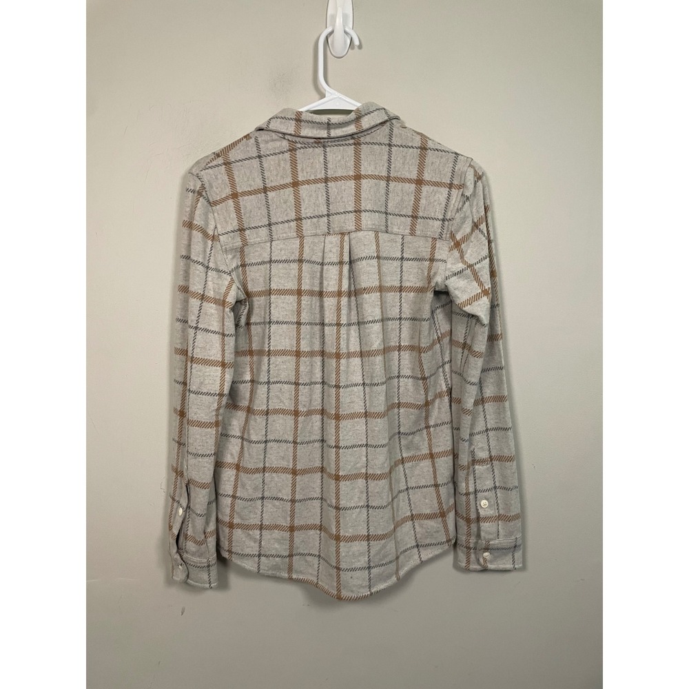 Faherty Legend Sweater Shirt in Windowpane Plaid Size XS Casual Fall Layering - Picture 6 of 11